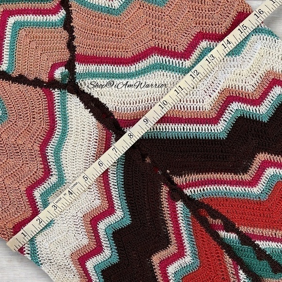 Missoni RARE crochet zigzag chevron long duster cardigan *shop@iamwarrior - Picture 11 of 16